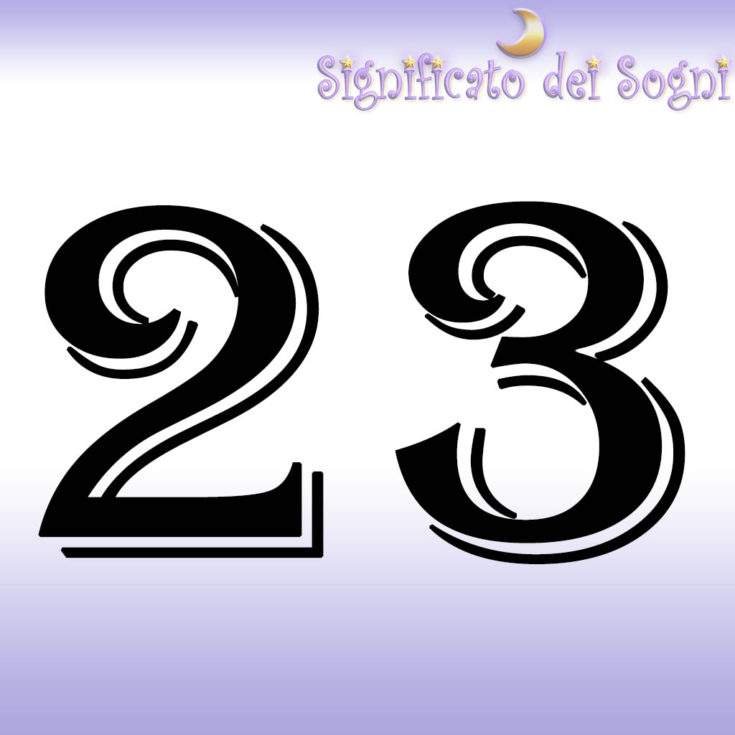 numero 23 in sogno significato